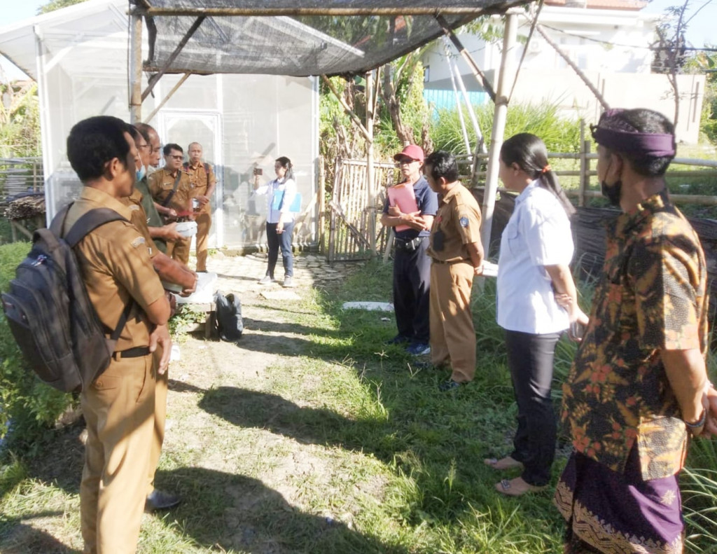 Kelompok Ketahanan Pangan Desa Dalung di Kunjungi Oleh Dinas Perikanan Kabupaten Badung
